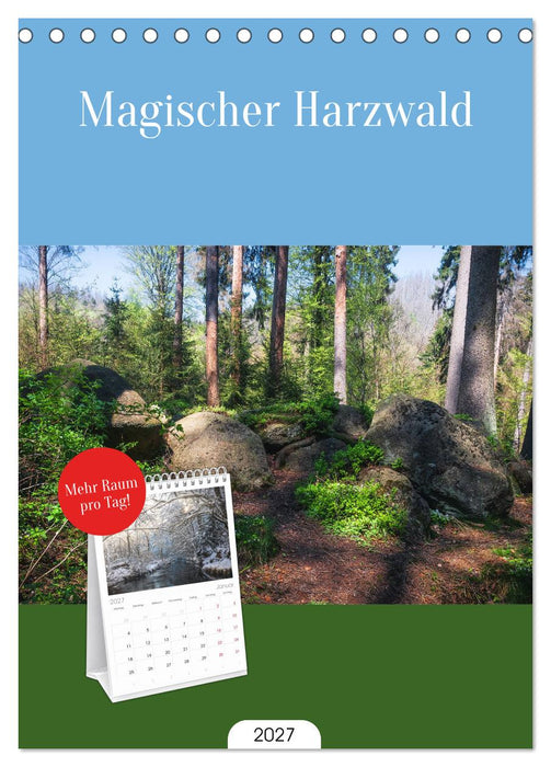 Magischer Harzwald (CALVENDO Tischplaner A5H 2027)