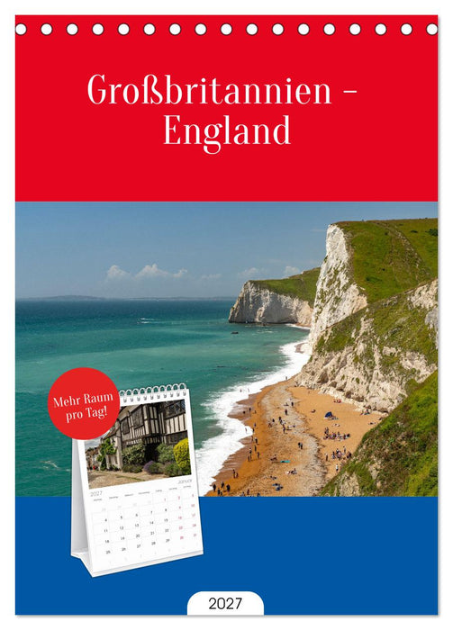 Großbritannien - England (CALVENDO Tischplaner A5H 2027)