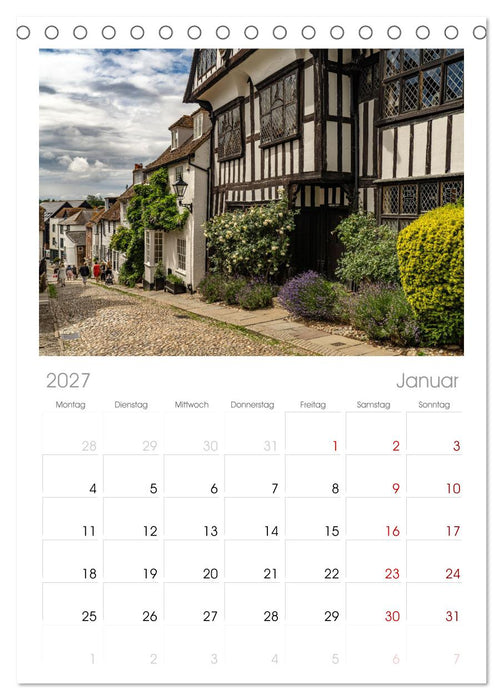 Großbritannien - England (CALVENDO Tischplaner A5H 2027)