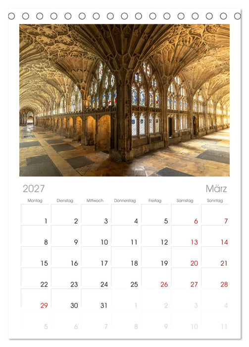 Großbritannien - England (CALVENDO Tischplaner A5H 2027)