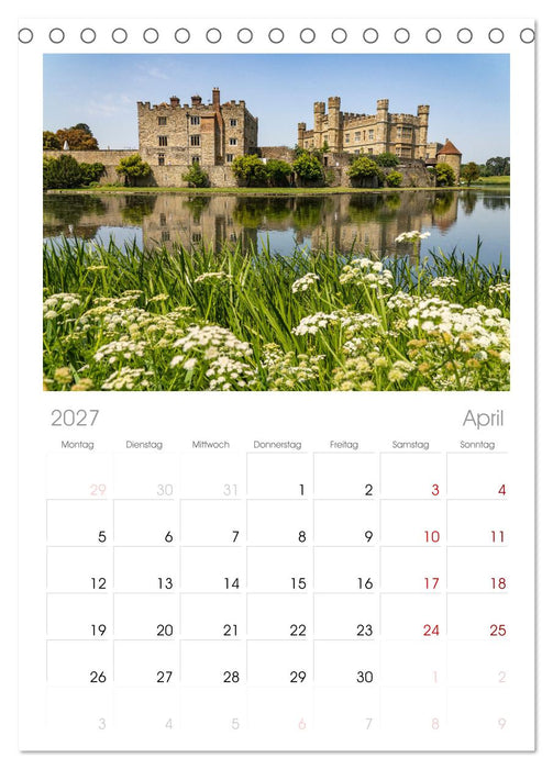 Großbritannien - England (CALVENDO Tischplaner A5H 2027)