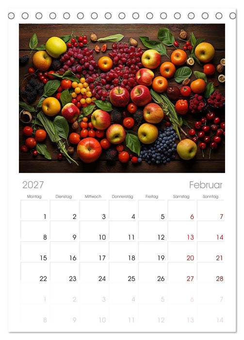 Ordentlich Vegetarisch (CALVENDO Tischplaner A5H 2027)