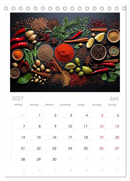 Ordentlich Vegetarisch (CALVENDO Tischplaner A5H 2027)