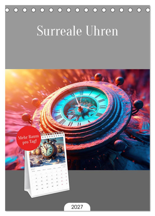 Surreale Uhren (CALVENDO Tischplaner A5H 2027)