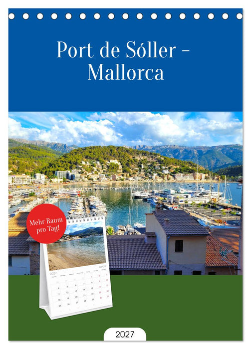 Port de Sóller - Mallorca (CALVENDO Tischplaner A5H 2027)
