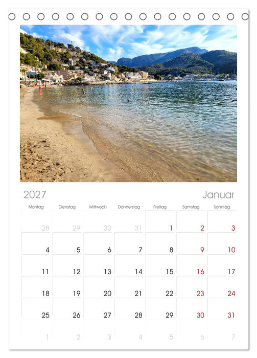 Port de Sóller - Mallorca (CALVENDO Tischplaner A5H 2027)