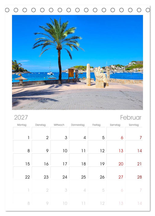 Port de Sóller - Mallorca (CALVENDO Tischplaner A5H 2027)