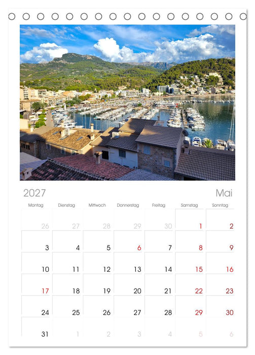 Port de Sóller - Mallorca (CALVENDO Tischplaner A5H 2027)