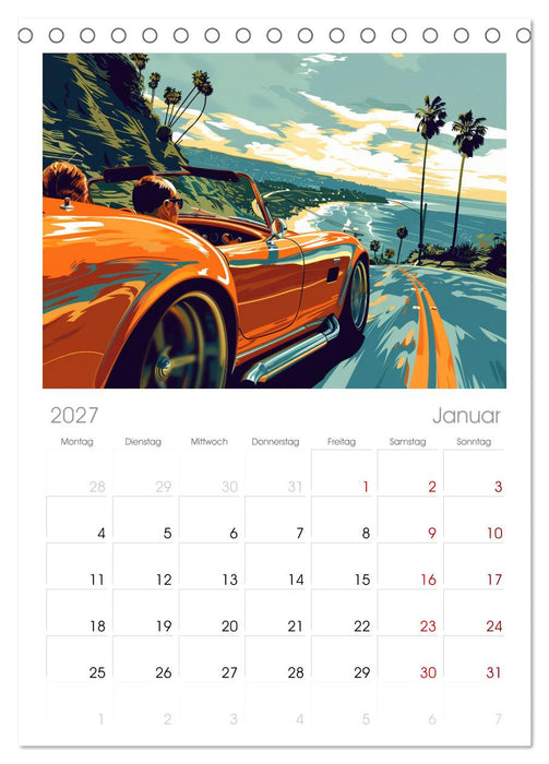 Speed Symphony (CALVENDO Tischplaner A5H 2027)