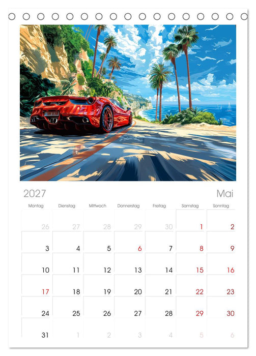 Speed Symphony (CALVENDO Tischplaner A5H 2027)