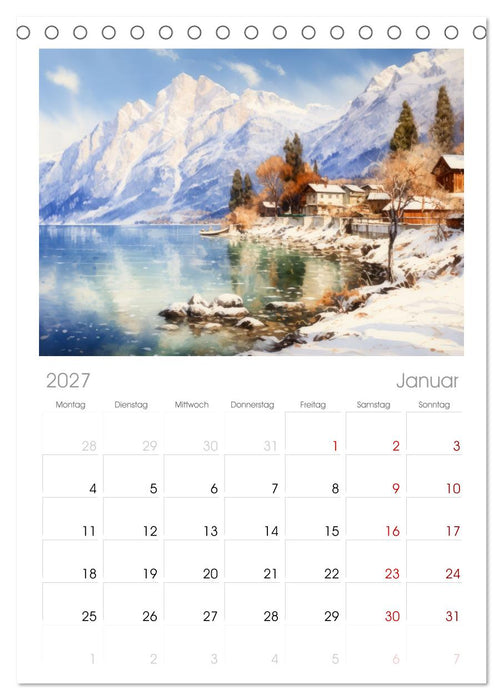 Lieblingssee (CALVENDO Tischplaner A5H 2027)