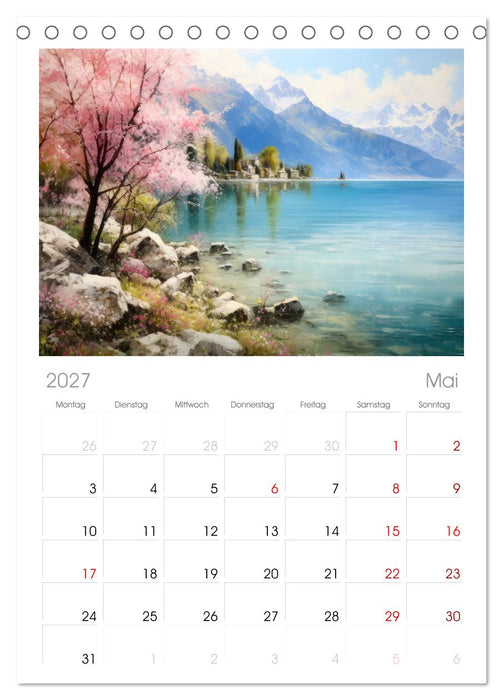 Lieblingssee (CALVENDO Tischplaner A5H 2027)
