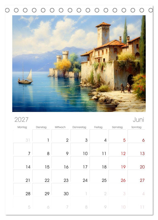 Lieblingssee (CALVENDO Tischplaner A5H 2027)