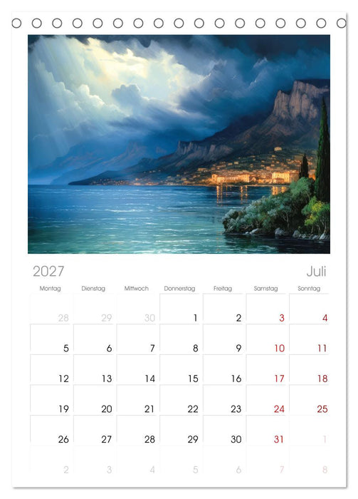 Lieblingssee (CALVENDO Tischplaner A5H 2027)