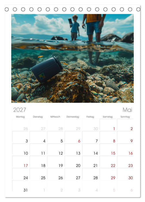 Der Geocaching Found it Kalender (CALVENDO Tischplaner A5H 2027)