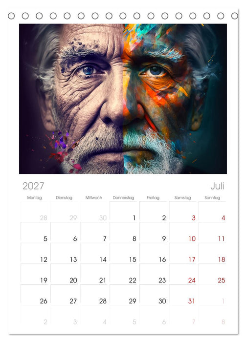 Die Menschen sind bunt (CALVENDO Tischplaner A5H 2027)