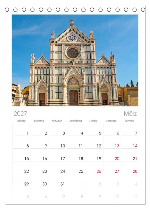 Florenz - Impressionen (CALVENDO Tischplaner A5H 2027)