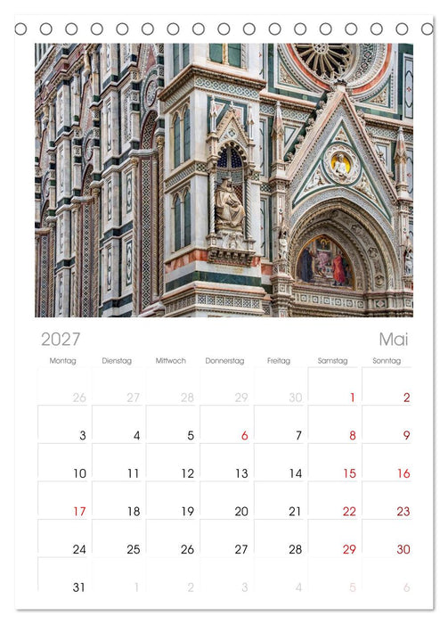 Florenz - Impressionen (CALVENDO Tischplaner A5H 2027)