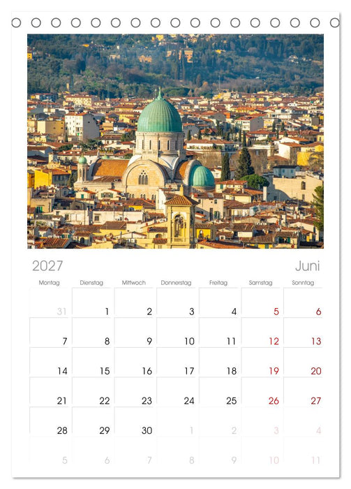 Florenz - Impressionen (CALVENDO Tischplaner A5H 2027)
