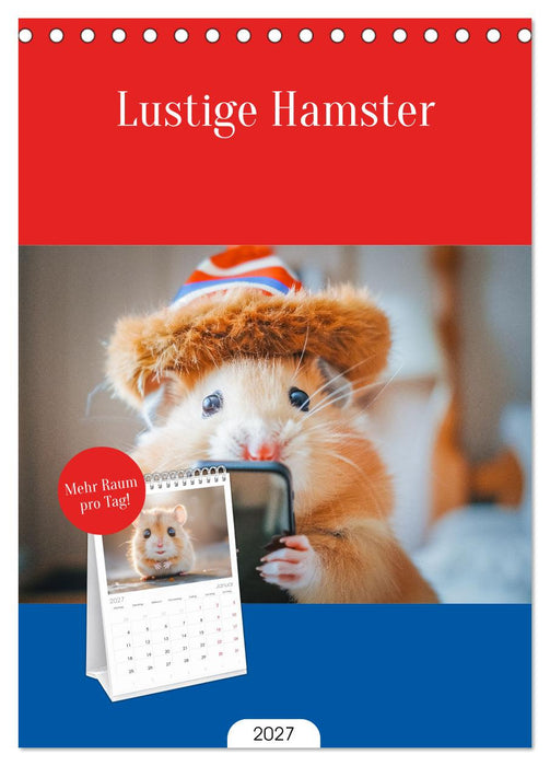 Lustige Hamster (CALVENDO Tischplaner A5H 2027)