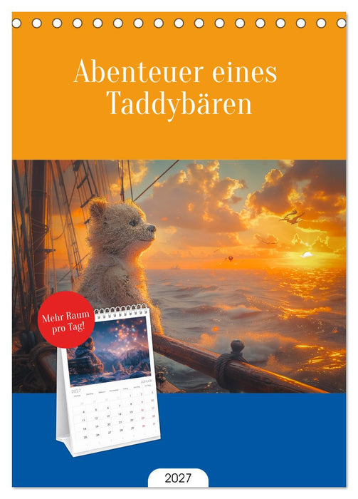 Abenteuer eines Taddybären (CALVENDO Tischplaner A5H 2027)