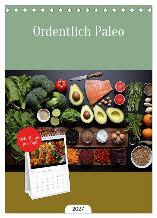 Ordentlich Paleo (CALVENDO Tischplaner A5H 2027)