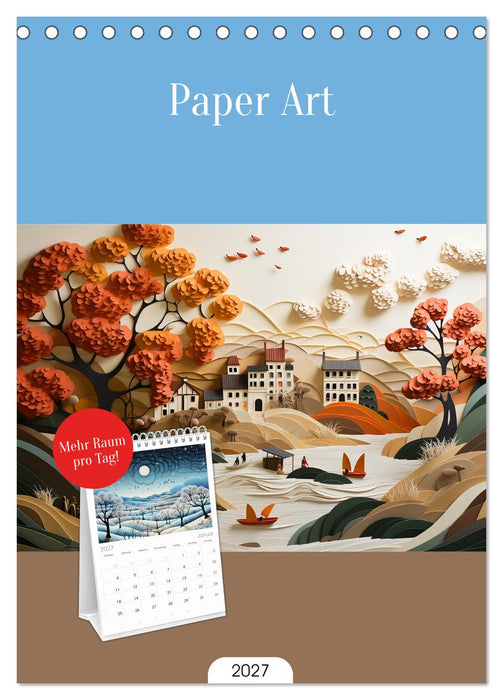 Paper Art (CALVENDO Tischplaner A5H 2027)