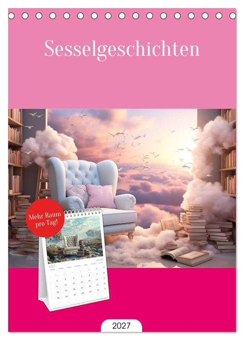 Sesselgeschichten (CALVENDO Tischplaner A5H 2027)