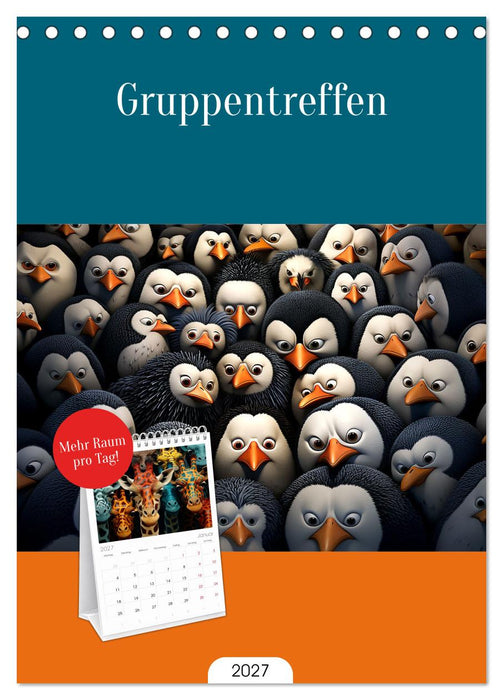 Gruppentreffen (CALVENDO Tischplaner A5H 2027)