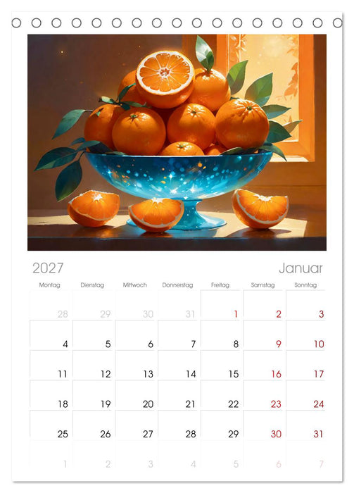 Low Carb Obst und Gemüse (CALVENDO Tischplaner A5H 2027)