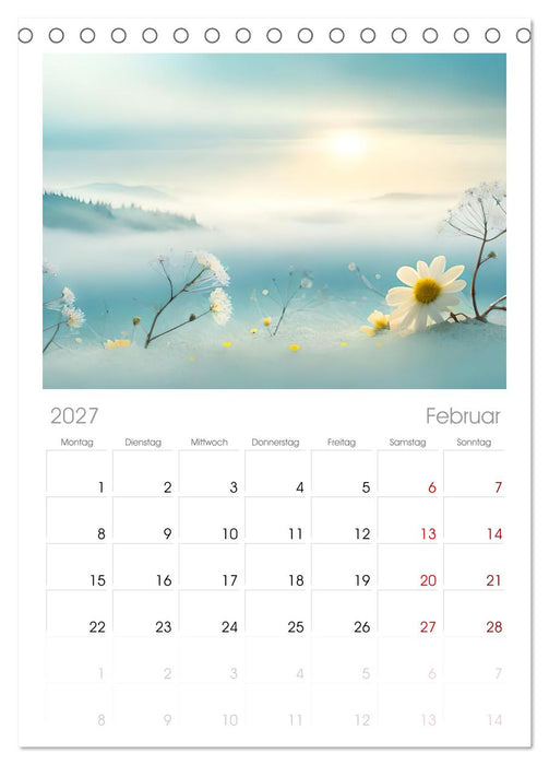 Romantischer Terminkalender (CALVENDO Tischplaner A5H 2027)