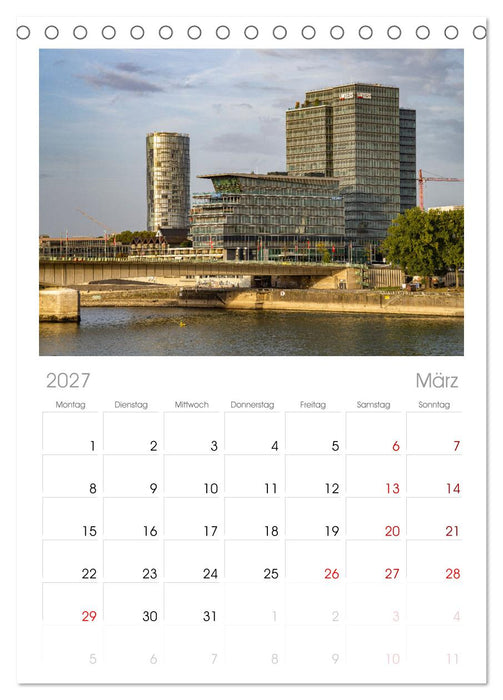 Cologne - Köln (CALVENDO Tischplaner A5H 2027)