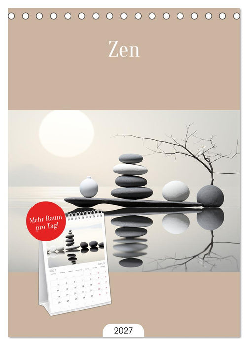 Zen (CALVENDO Tischplaner A5H 2027)