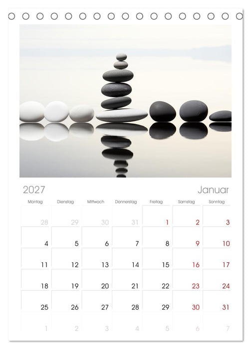 Zen (CALVENDO Tischplaner A5H 2027)