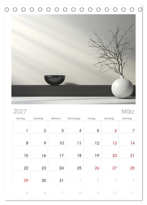 Zen (CALVENDO Tischplaner A5H 2027)