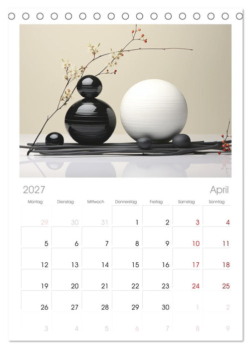 Zen (CALVENDO Tischplaner A5H 2027)