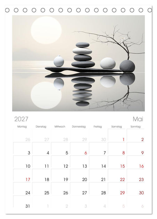 Zen (CALVENDO Tischplaner A5H 2027)