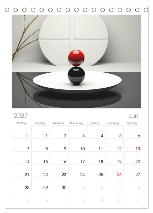 Zen (CALVENDO Tischplaner A5H 2027)