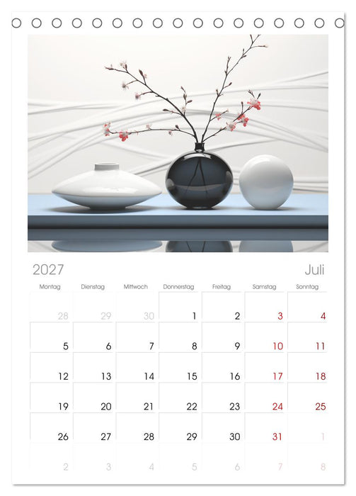Zen (CALVENDO Tischplaner A5H 2027)