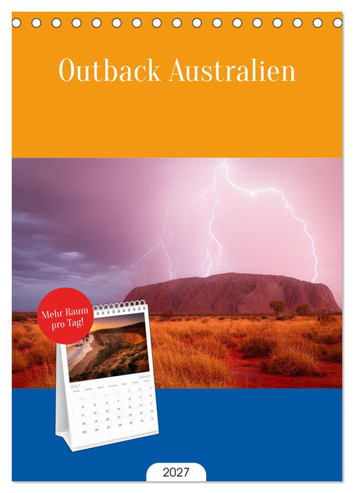 Outback Australien (CALVENDO Tischplaner A5H 2027)