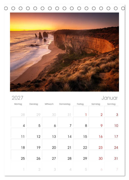 Outback Australien (CALVENDO Tischplaner A5H 2027)
