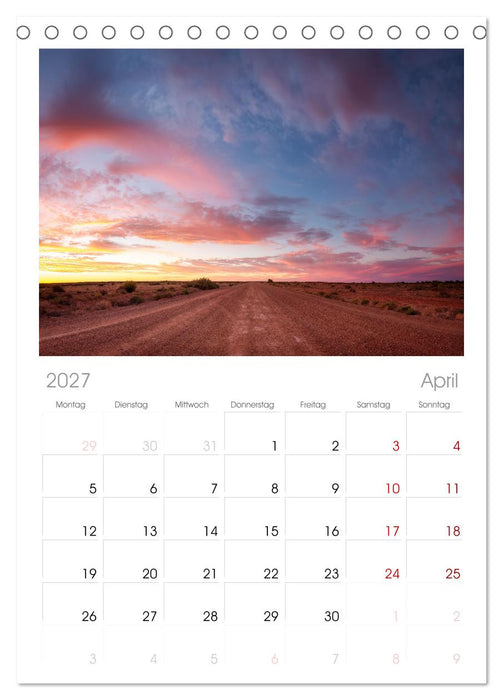 Outback Australien (CALVENDO Tischplaner A5H 2027)