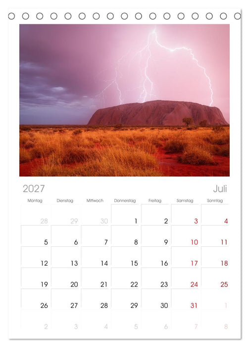 Outback Australien (CALVENDO Tischplaner A5H 2027)