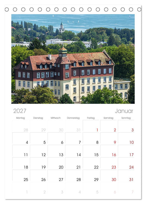 Überlingen am schönen Bodensee (CALVENDO Tischplaner A5H 2027)
