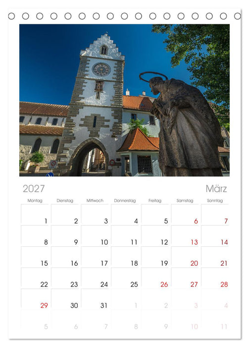 Überlingen am schönen Bodensee (CALVENDO Tischplaner A5H 2027)