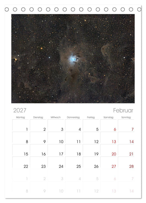 Deep Sky Kalender (CALVENDO Tischplaner A5H 2027)