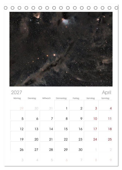 Deep Sky Kalender (CALVENDO Tischplaner A5H 2027)