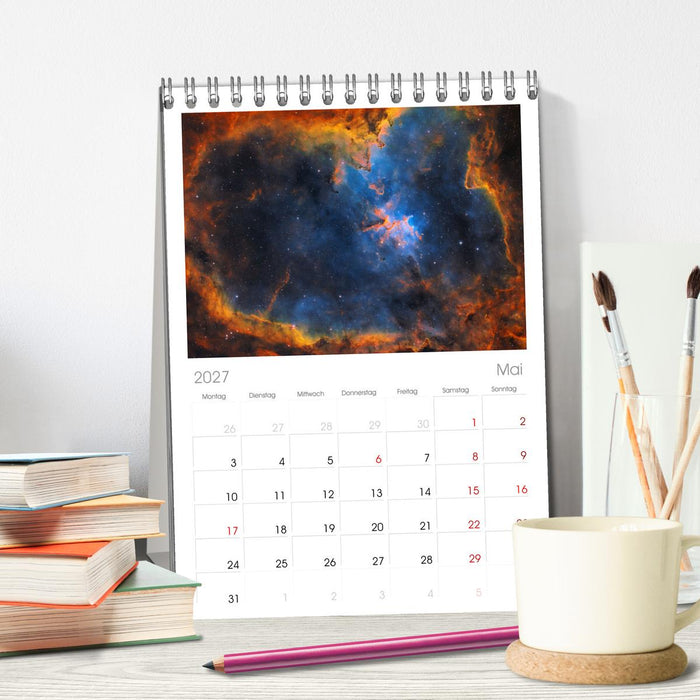 Deep Sky Kalender (CALVENDO Tischplaner A5H 2027)