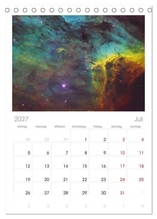 Deep Sky Kalender (CALVENDO Tischplaner A5H 2027)