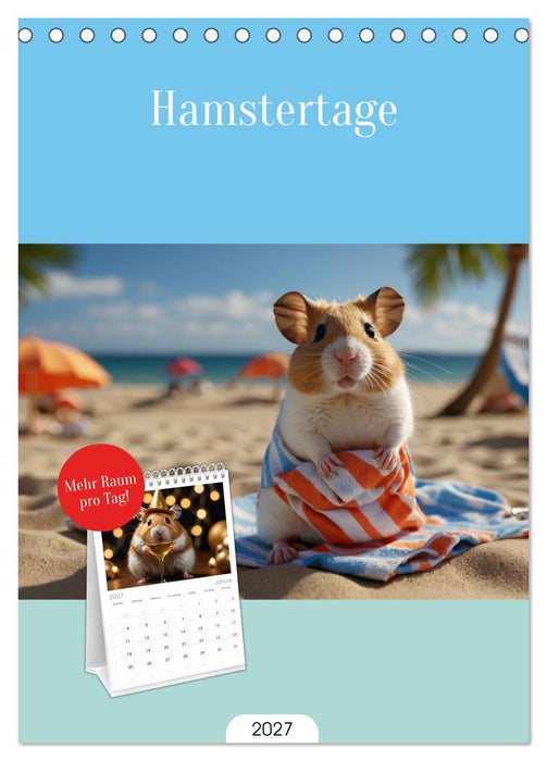 Hamstertage (CALVENDO Tischplaner A5H 2027)